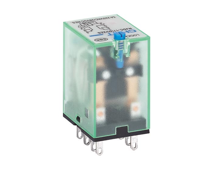 NJDC-17带测试按钮小型电磁继电器